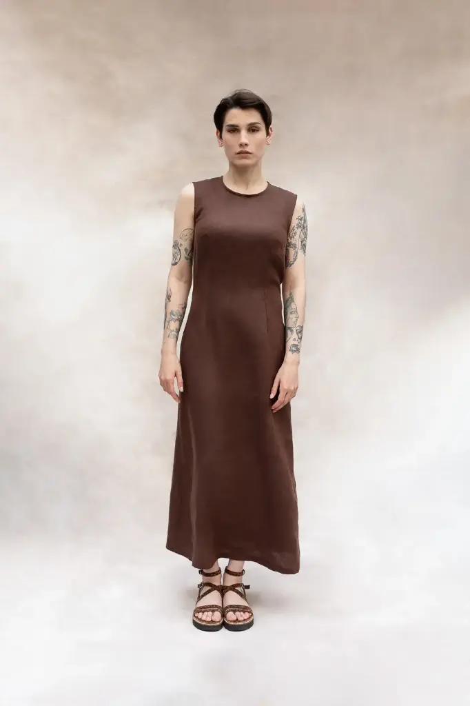 Dahlia - robe longue en lin