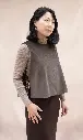 Silene - top chasuble en velours