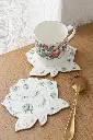 Sous-verres fleuris