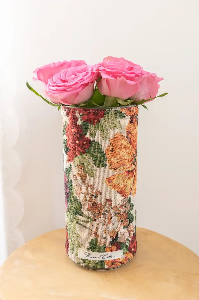 Vase - tissu vintage