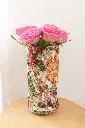 Vase - tissu vintage