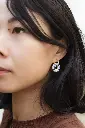 Boucles d'oreilles perle cercle