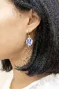 Boucles d'oreilles perle galet