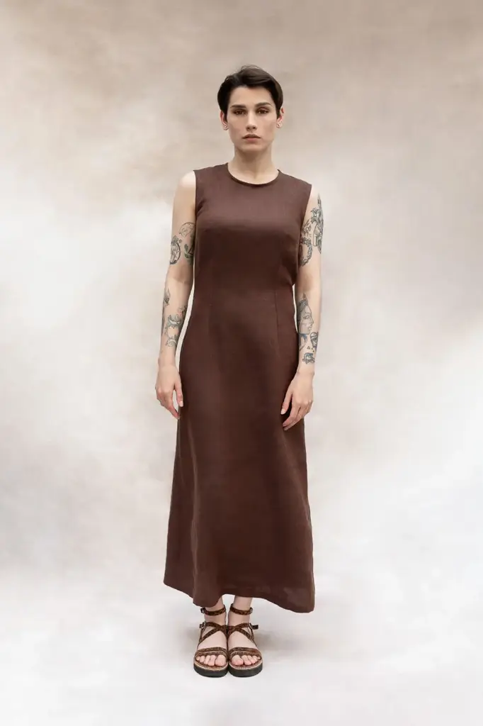 Dahlia - robe longue en lin