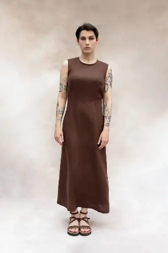 Dahlia - robe longue en lin