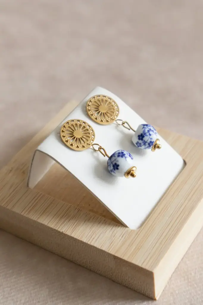 Boucles d'oreilles Rosace