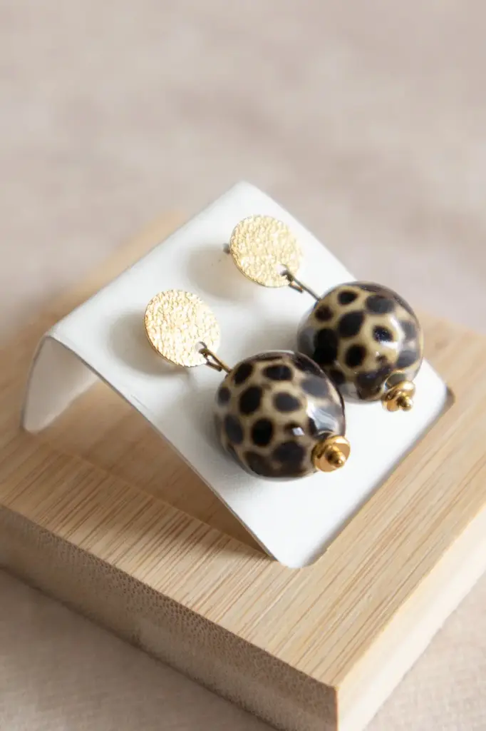 Boucles d'oreilles Léopard