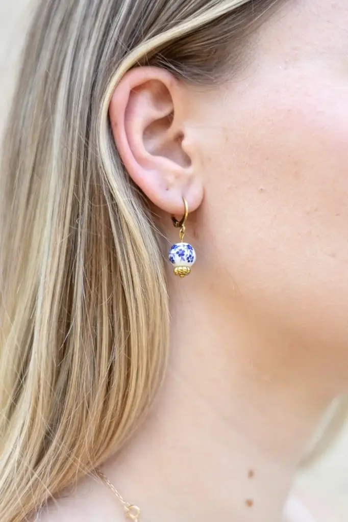 Boucles d'oreilles perle ronde