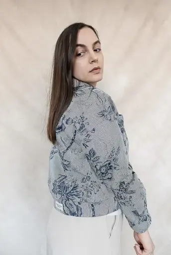 Anemone - veste boutonnée fleurie